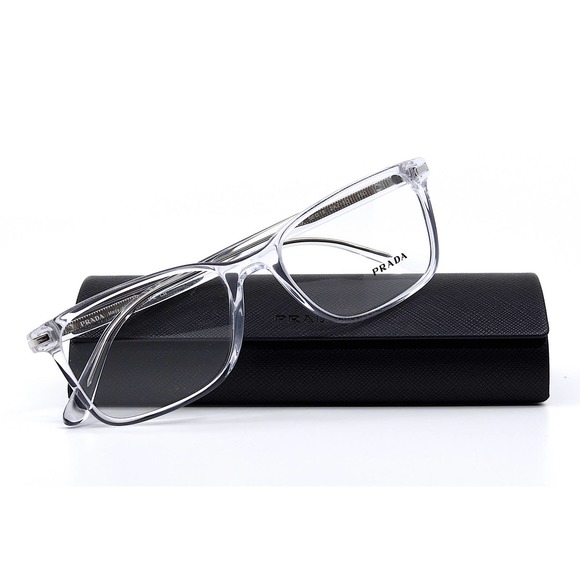 NEW PRADA PR 14WV 2AZ1O1 CRYSTAL AUTHENTIC EYEGLASSES FRAME - Picture 4 of 15